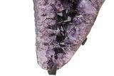 Deep-Purple Amethyst Wings on Metal Stand - Large Crystals #209260-20